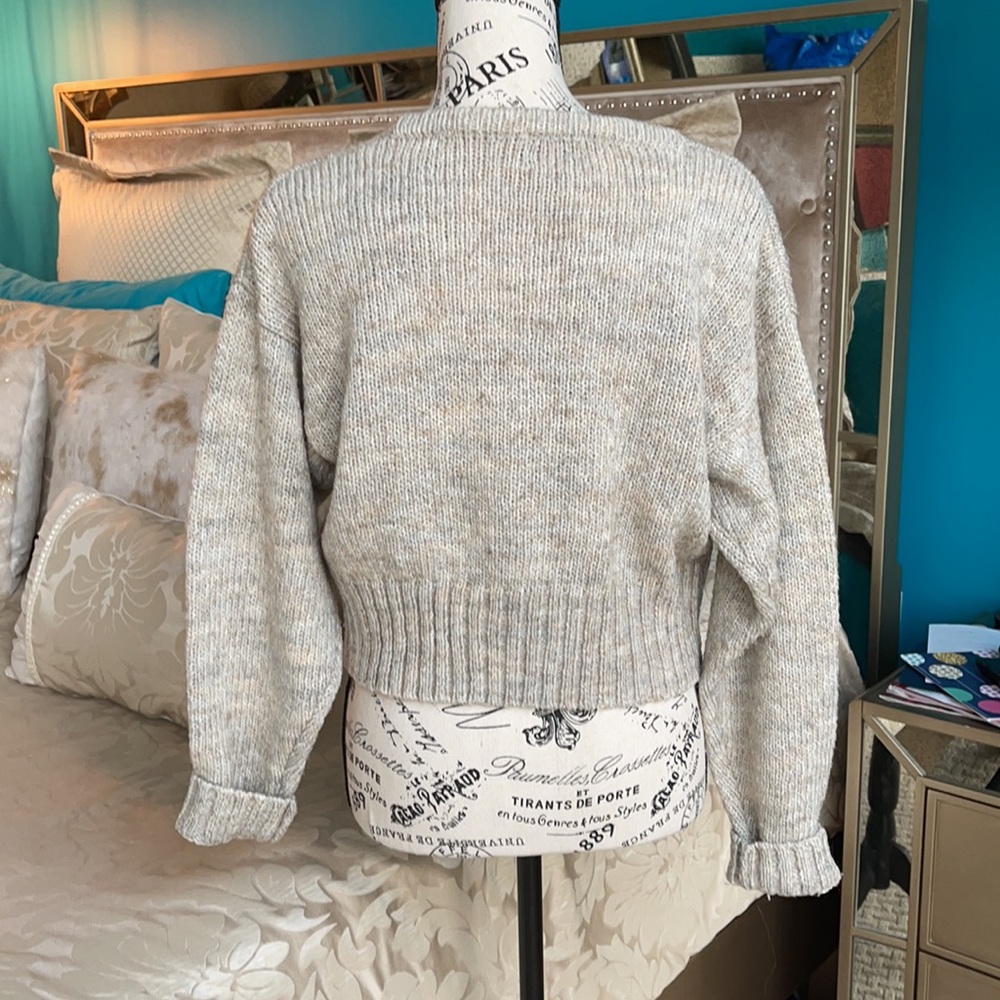 L👀K > VINTAGE “County Seat”< Cropped Sweater🔥 - Picture 8 of 11